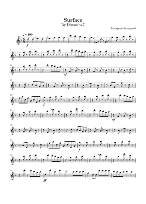 Surface – Dimrain47 (orchestrated by PlayerHD) Sheet Music for Piano ...