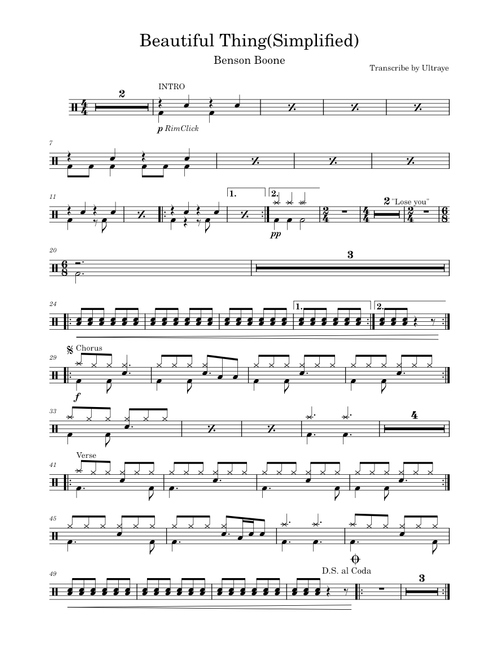 Beautiful Things – Benson Boone Beautiful Things(simplified)- Benson Boone