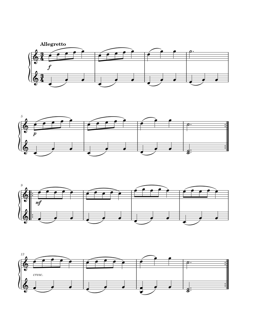 Dance in C Major – Cornelius Gurlitt Sheet Music for Piano (Solo) easy ...