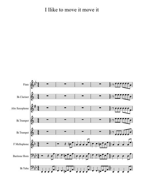 I like to move it move it for Pep Band