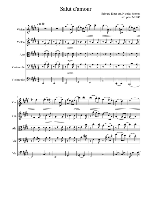 Salut d'amour - Edward Elgar - MUØ5