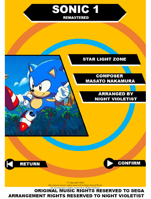 Starlight Zone – Masato Nakamura – Sonic 1 Remastered