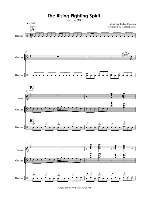 The Rising Fighting Spirit (Arr. Gabriel Melo) - Toshio Masuda (Small Ensemble)