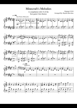 Play Official version of Stal (from Minecraft) Sheet Music by C418 for ...