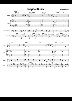 Dolphin dance - Herbie Hancock Sheet Music with Chords for Bass