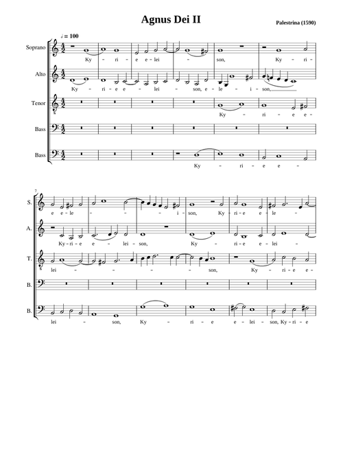 Missa Iste confessor - Giovanni Pierluigi da Palestrina
