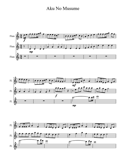 Daughter of Evil - Flute Trio