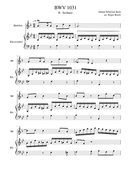 BWV 1031 - Siciliano