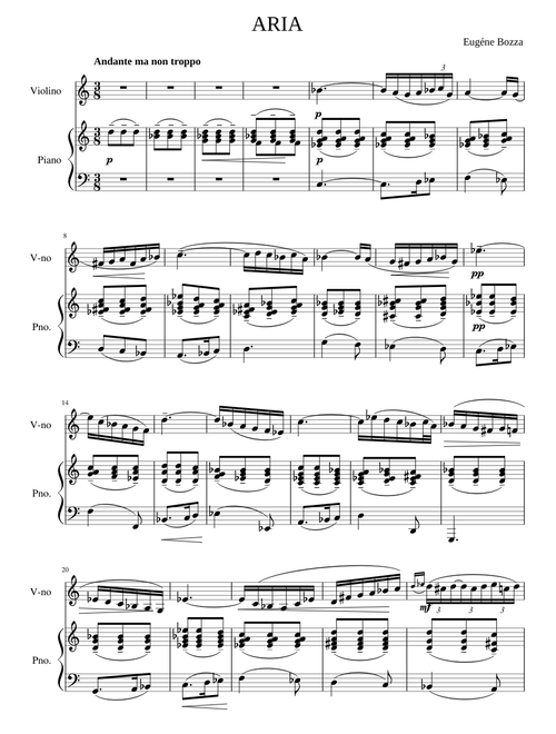 Aria – Eugene Bozza