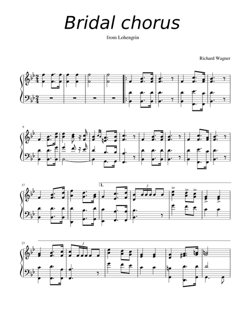 Richard Wagner: Wedding March (Bridal chorus)