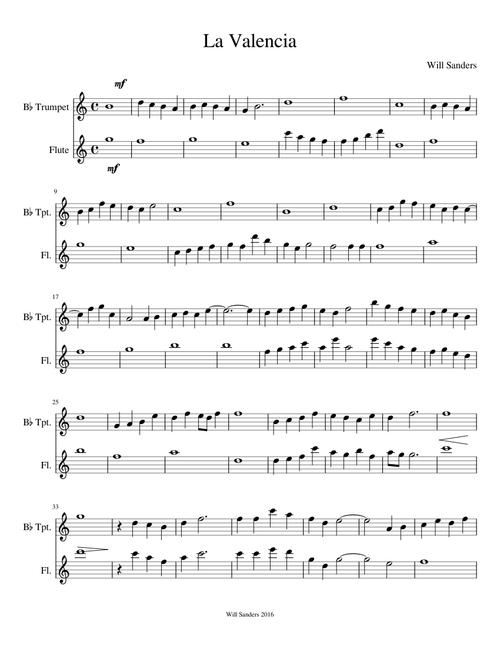 Trumpet Flute Duet