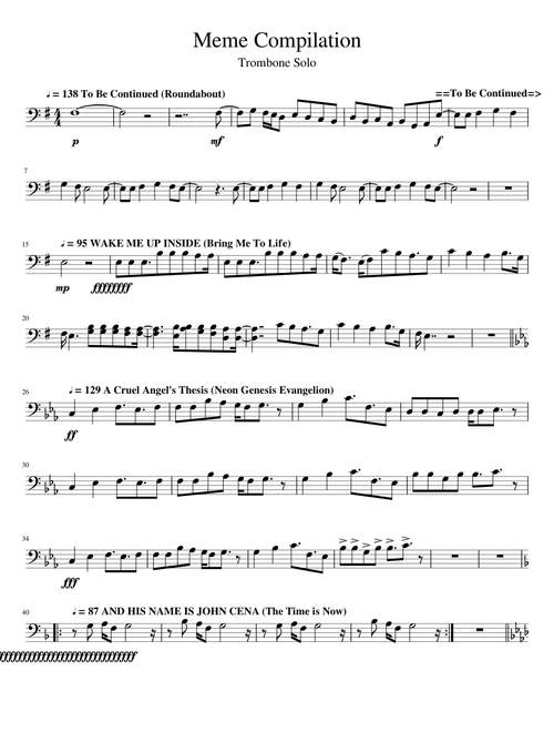 Meme Compilation - Trombone Solo (V12.9)