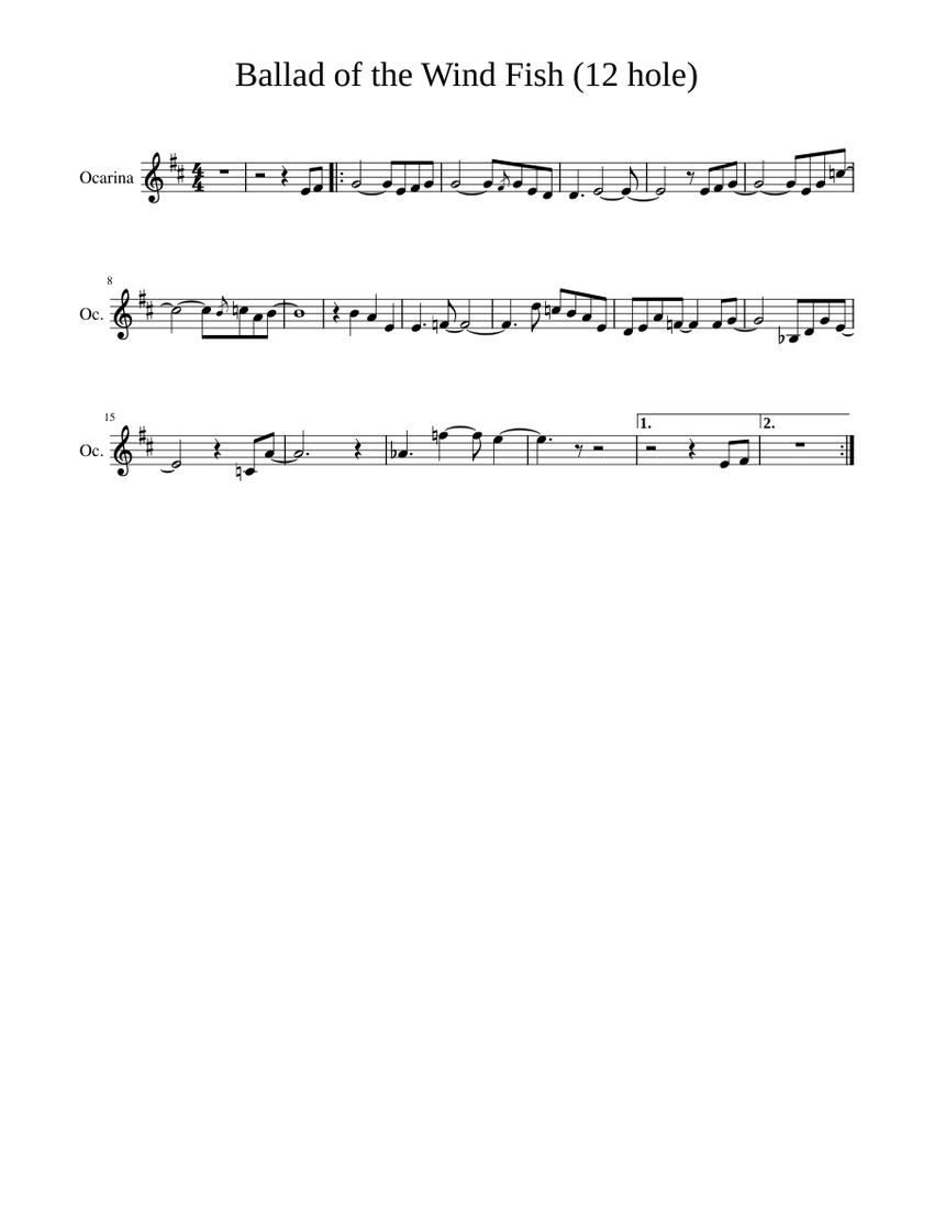 12 hole ocarina songbook outlet