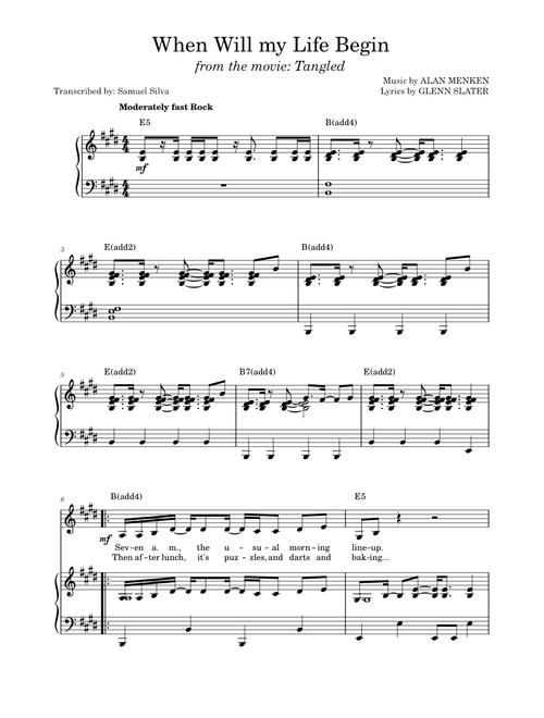 Tangled - When Will my Life Begin