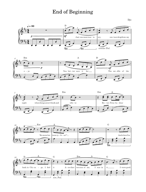 End of Beginning - Djo