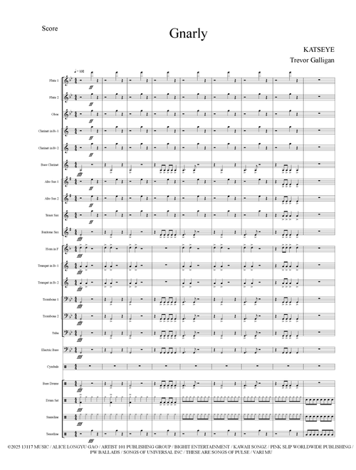 Gnarly (Arr. Trevor Galligan) - Katseye (Marching Band)