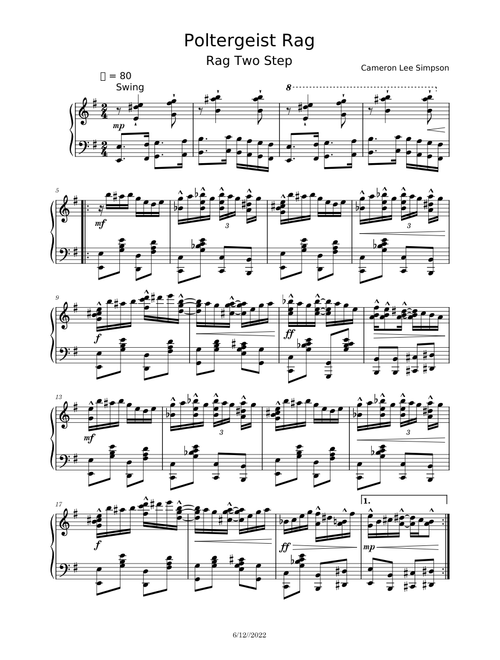 Poltergeist Rag