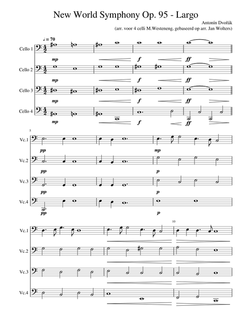 New World Symphony Op 95 Largo - Antonín Dvořák