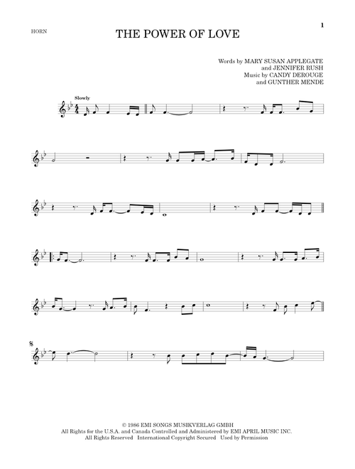 The Power Of Love - Air Supply (French Horn Solo)