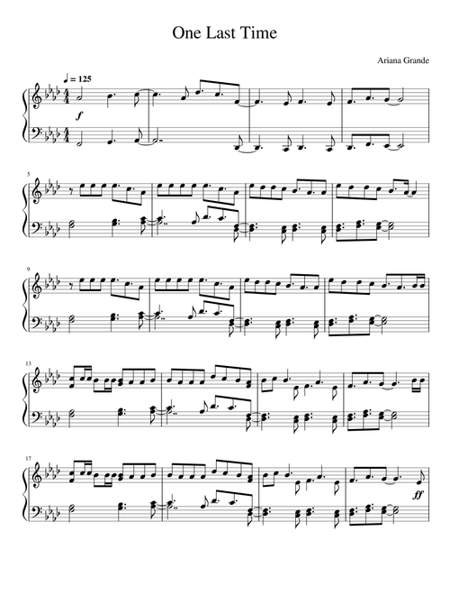 One Last Time - Ariana Grande