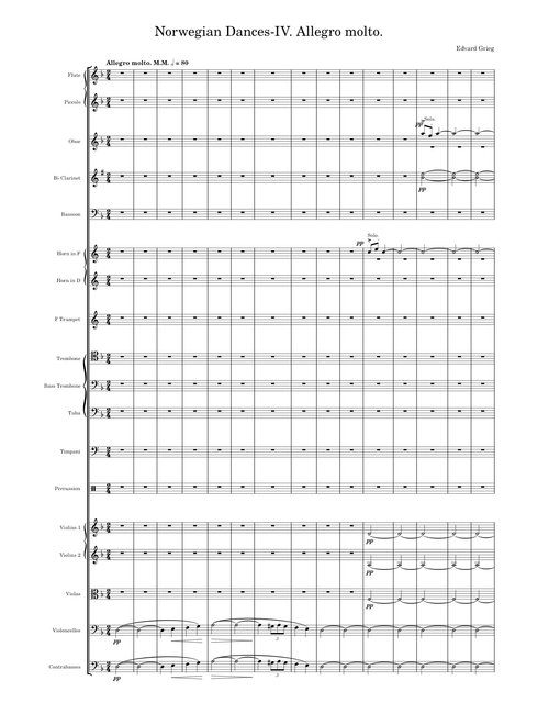 Norwegian Dances Op. No. 35. -IV. Allegro molto.- Edvard Grieg