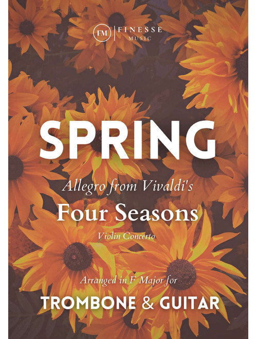 DUET - Four Seasons Spring (Allegro) for TROMBONE and ACOUSTIC GUITAR - F Major (Arr. Ivan de Andrade) - Antonio Vivaldi (Instrumental Duet)