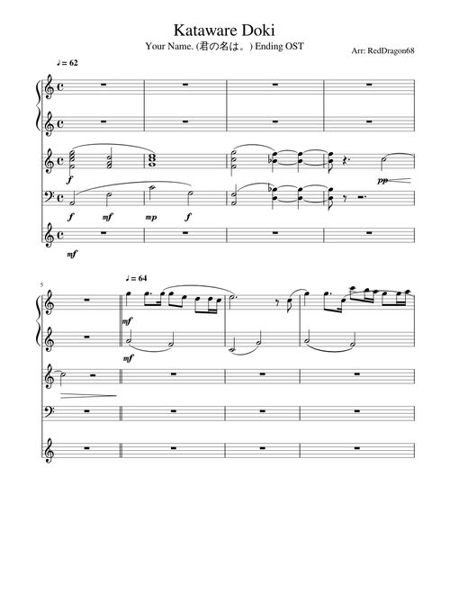 Kimi No Na Wa- Kataware Doki(Ending OST)