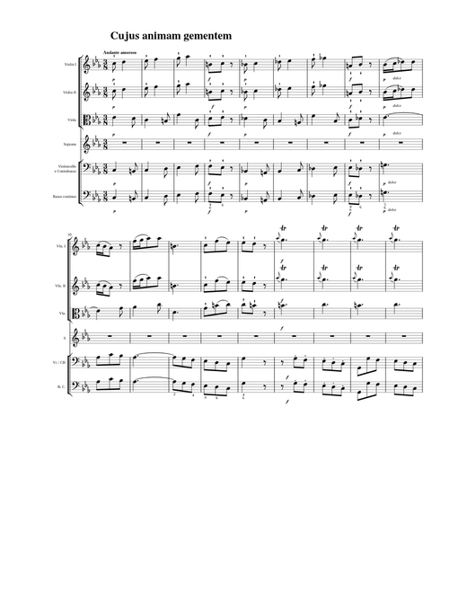 Stabat Mater in F Minor P. 77 Cujus animam gementem By G. B. Pergolesi