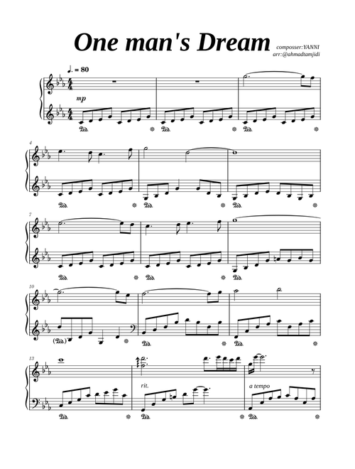 Yanni-One man's Dream