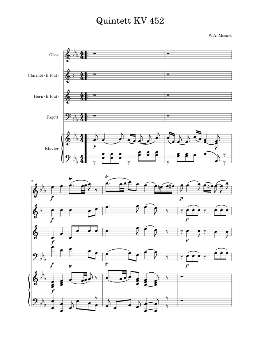 W. A. Mozart: Prelude (Fantasy) and Fugue in C major KV 394