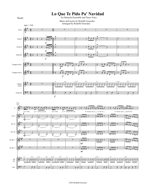 La Bamba (Arr. Rodolfo Gonzalez) - Los Lobos (Small Ensemble)