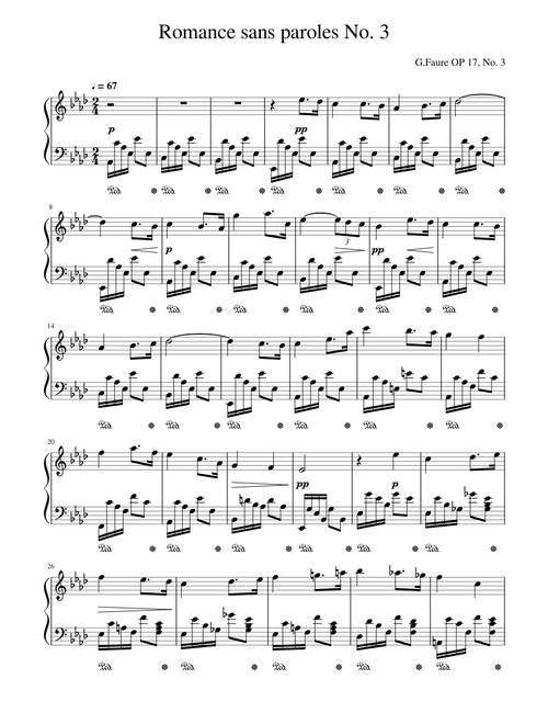 Romance sans paroles N.3