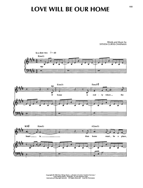 Love Will Be Our Home - Sandi Patti, Sandi Patty (Piano Vocal)