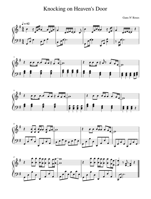 Knocking On Heaven's Door – Guns N' Roses