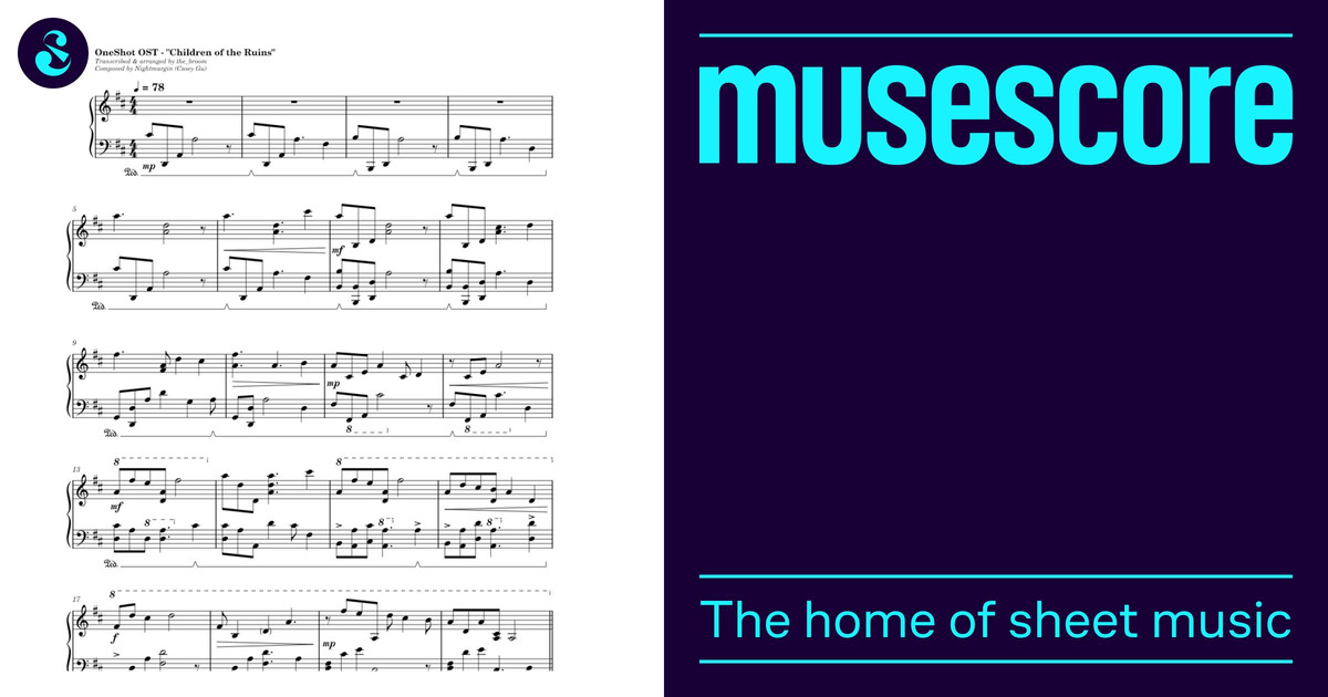 Casey Gu OneShot - Children of the Ruins – Nightmargin (Casey Gu) Sheet Music ...