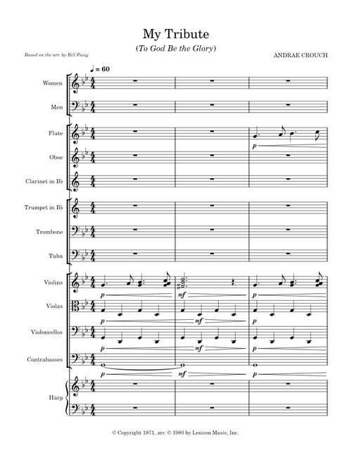 My Tribute (To God Be the Glory) - ANDRAE CROUCH