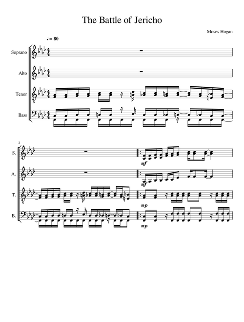 The Battle of Jericho SATB Arr. Hogan