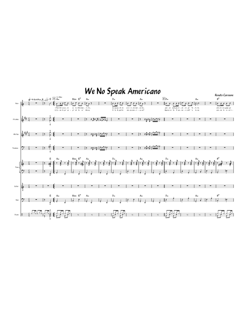 We No Speak Americano