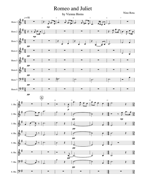 Romeo and Juliet by Vienna Horns (Horn Octet)