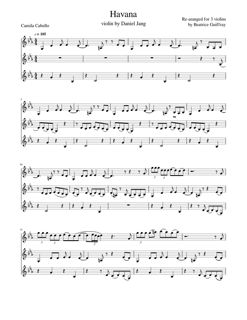 Havana violin price discount