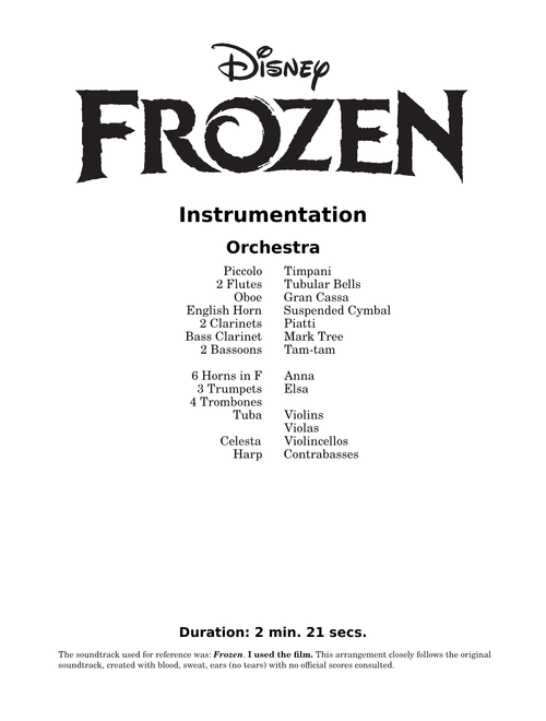 For The First Time In Forever (Reprise) - Frozen