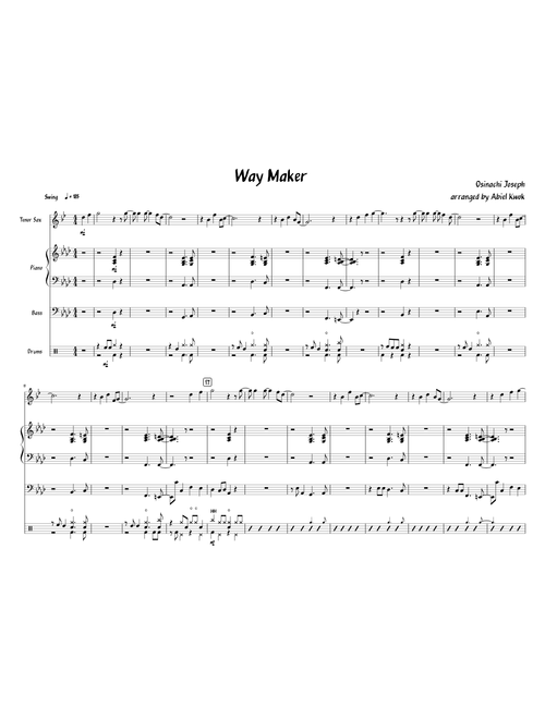 Way Maker - Jazz Arrangement