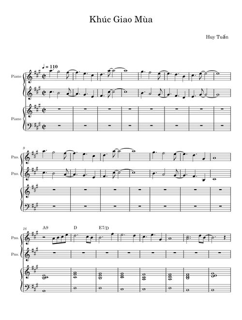 Khúc giao mùa - Huy Tuấn