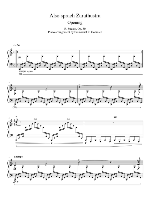 Also sprach Zarathustra, Op.30 – Richard Strauss - Opening