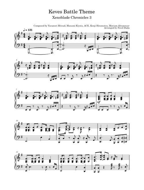 Keves Battle - Xenoblade Chronicles 3 – Yasunori Mitsuda, Manami Kiyota, ACE, Kenji Hiramatsu & Mariam Abounnasr Keves Battle Theme