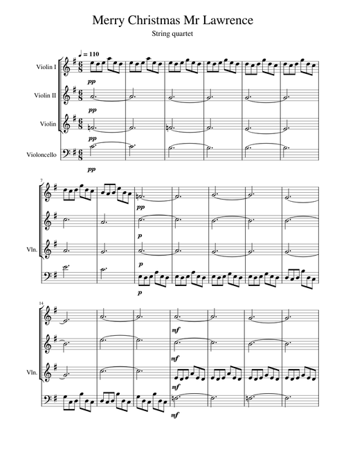 Merry Christmas Mr Lawrence – Ryuichi Sakamoto