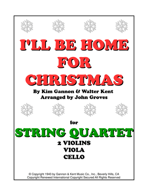 I'll Be Home For Christmas (Arr. John Groves) - Rascal Flatts (String Quartet)