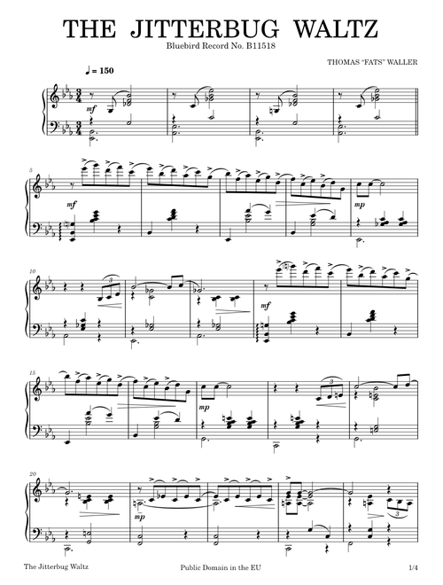 Jitterbug waltz – Fats Waller