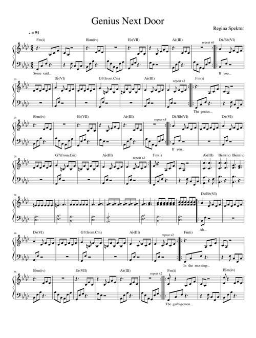 Genius Next Door - Regina Spektor