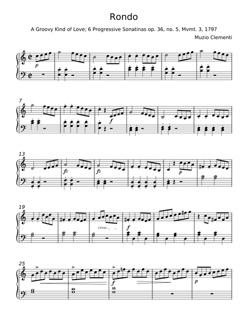Op. 35 sonatina III rondò - Muzio Clementi